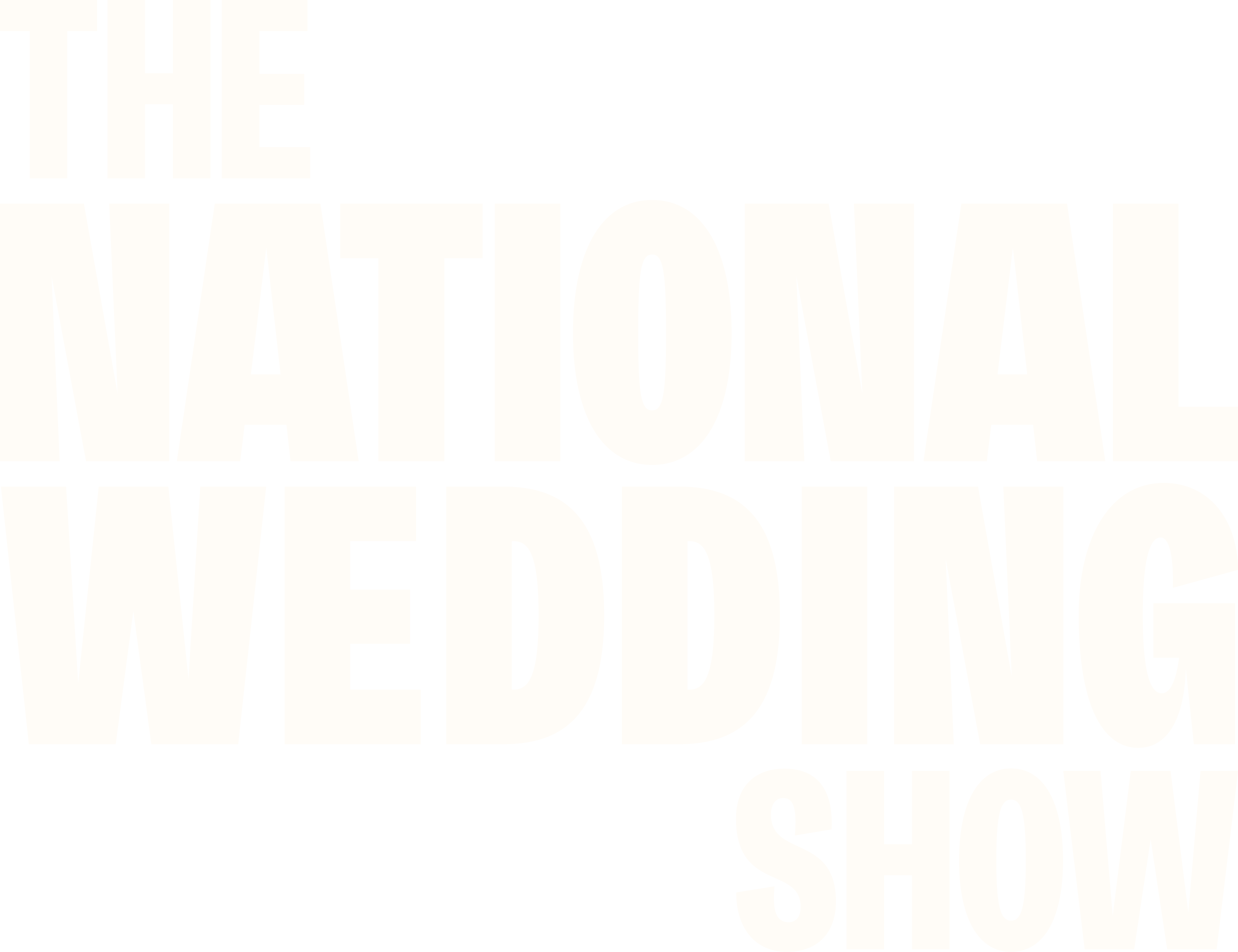 The National Wedding Show Logo Off White